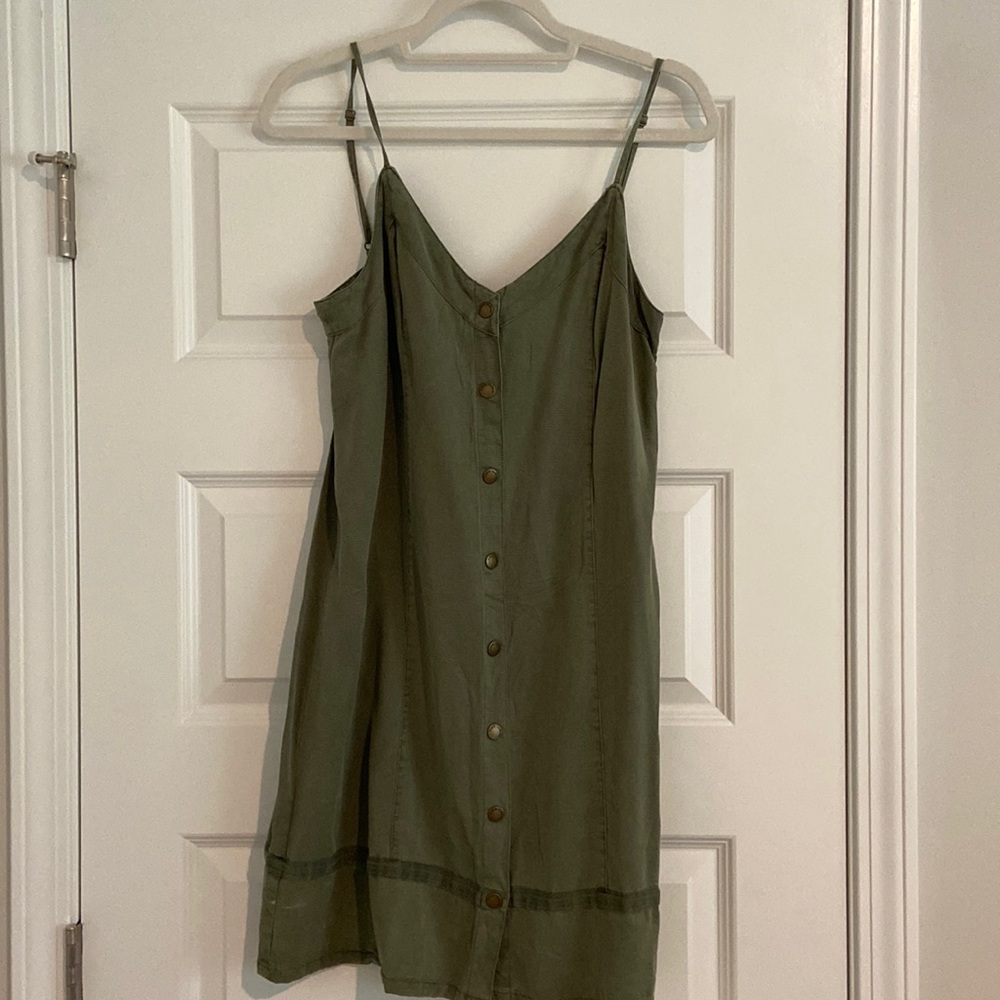 Vince Camuto Army Green Dress